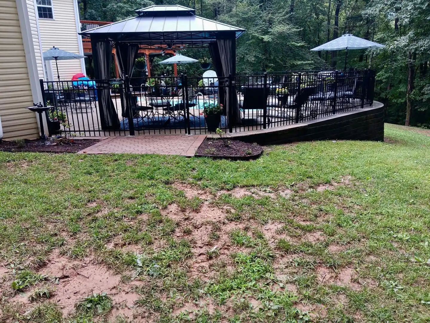 Aluminum pool fence installed in Rocky Mount, VA